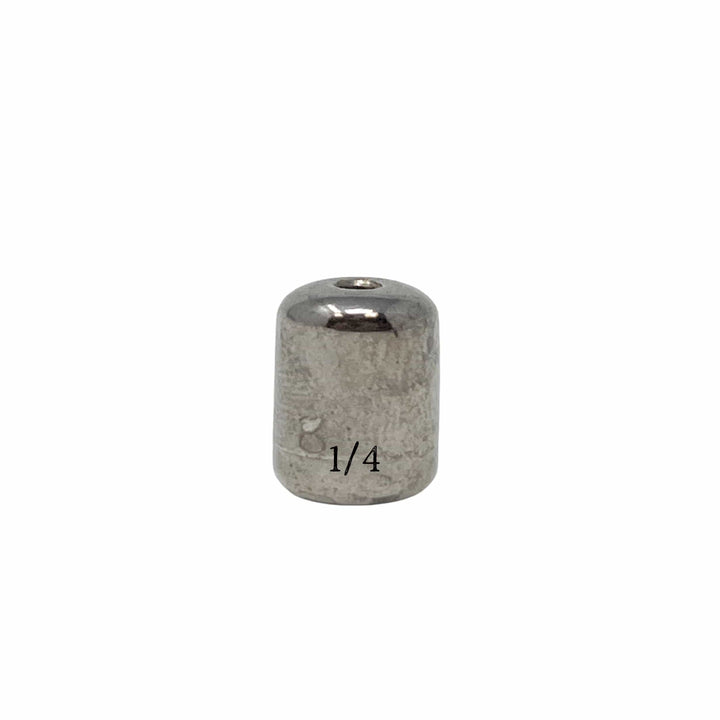 Reaction Tackle tungsten barrel weights in silver, 1/8 oz, pack of 8 for fishing and tackle use