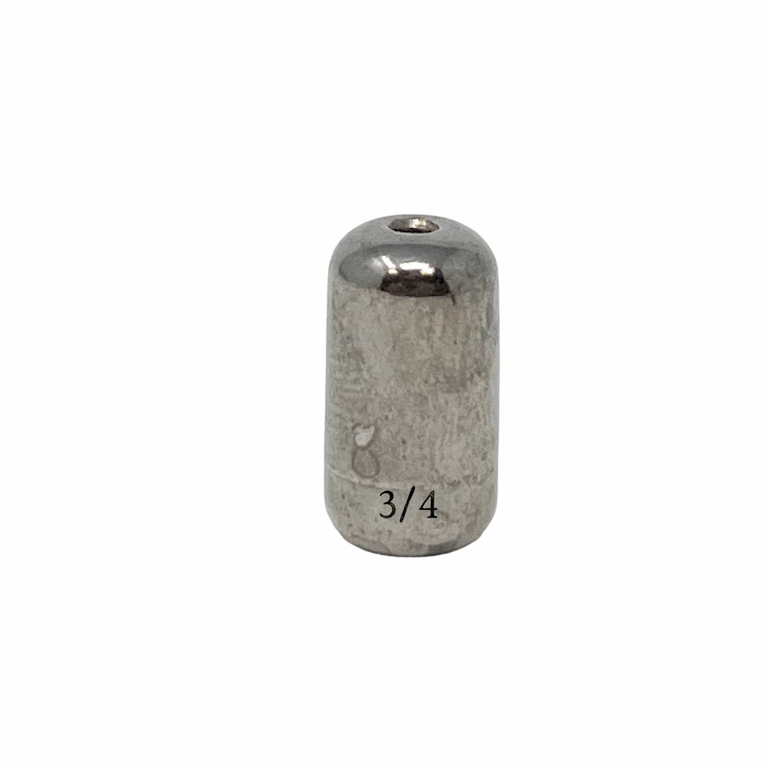Reaction Tackle tungsten barrel weights in silver, 1/8 oz, 8-pack, durable fishing weights for precise casting.