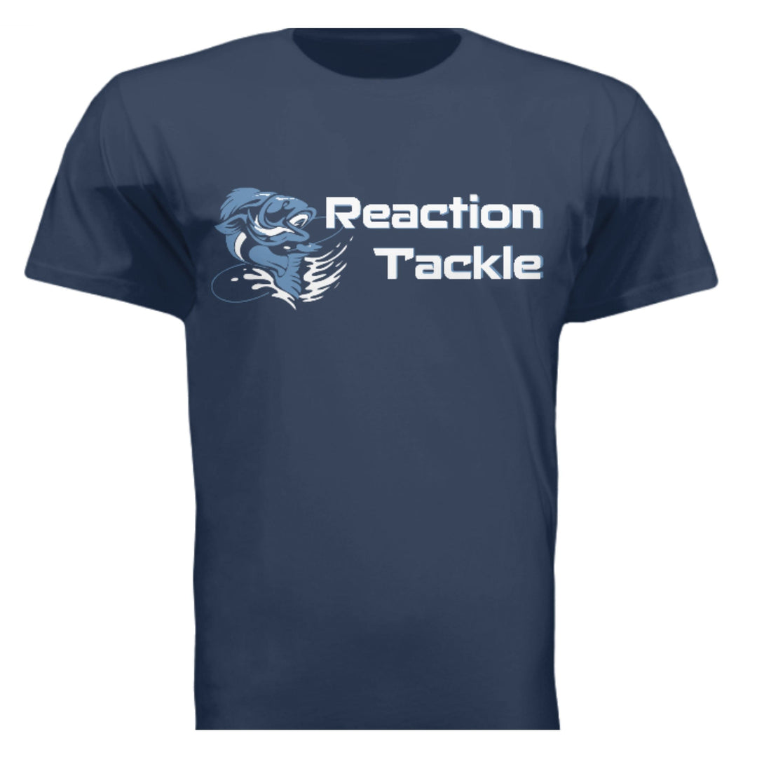 White Reaction Tackle short sleeve T-shirt with logo print, lightweight cotton fabric, and a casual fit.