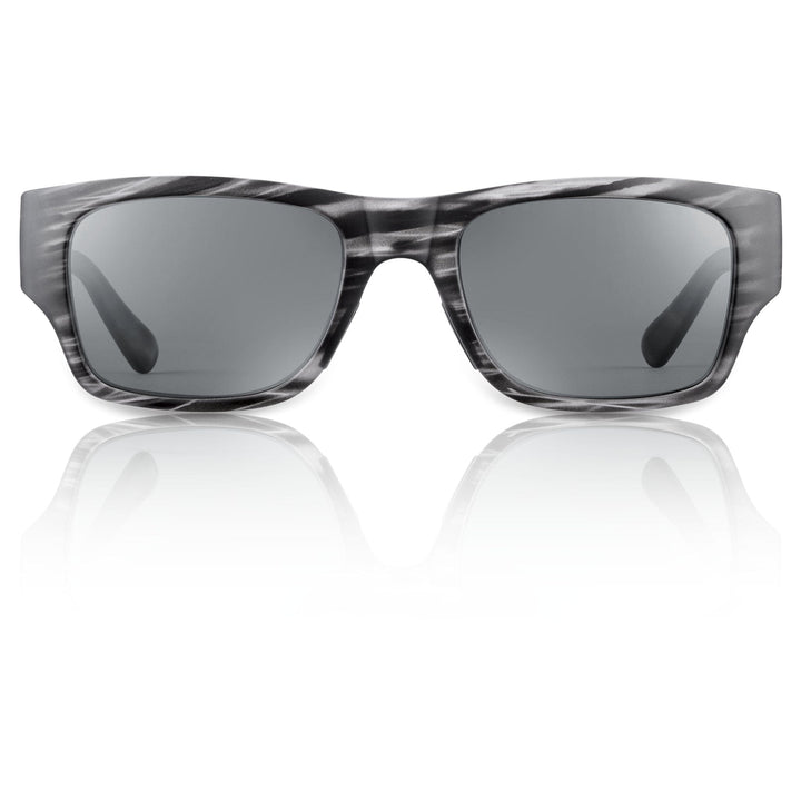 RedFin Polarized Montego fishing sunglasses with black frames and polarized lenses, suitable for outdoor fishing activities.