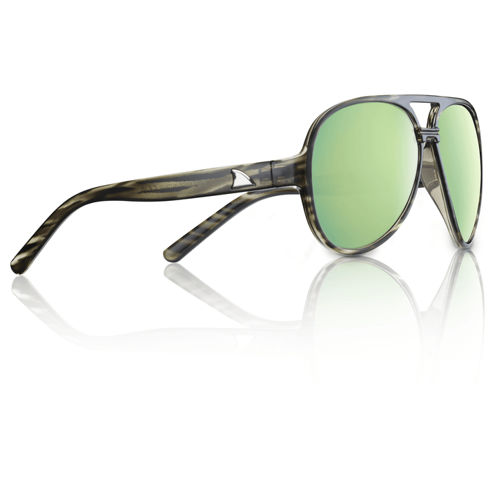 RedFin Polarized Savannah fishing sunglasses with driftwood and seagrass frame, polarized lenses for outdoor fishing activities.