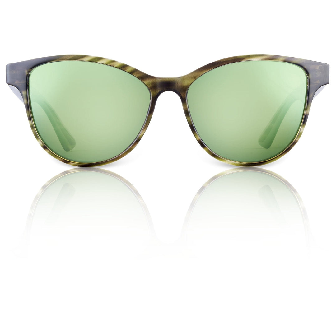 RedFin Polarized Hilton fishing sunglasses with black frames and polarized lenses, designed for outdoor fishing activities.