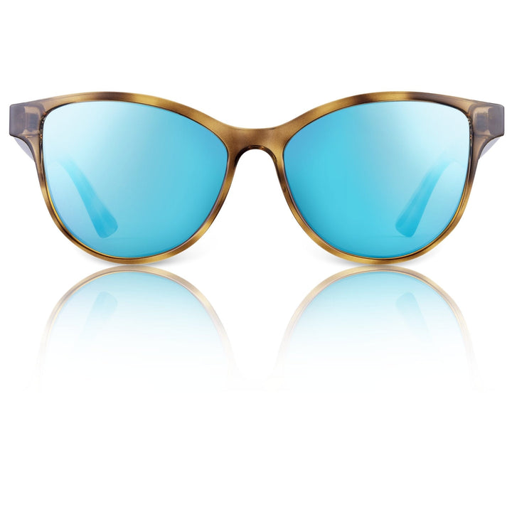 RedFin Polarized Hilton fishing sunglasses with polarized lenses and sporty black frame, suitable for outdoor fishing activities.