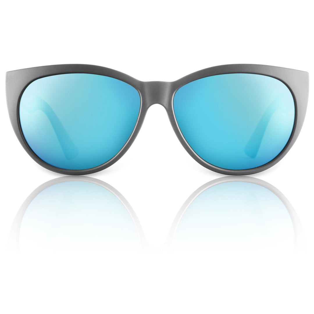 RedFin Polarized Key Largo fishing sunglasses with polarized lenses and wraparound frame, designed for outdoor fishing activities.