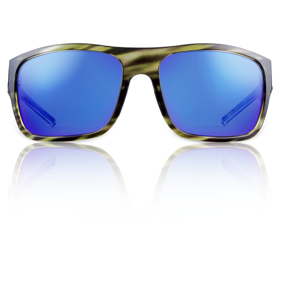 RedFin Polarized Big Ship fishing sunglasses with polarized lenses and sturdy frame, designed for outdoor fishing activities.