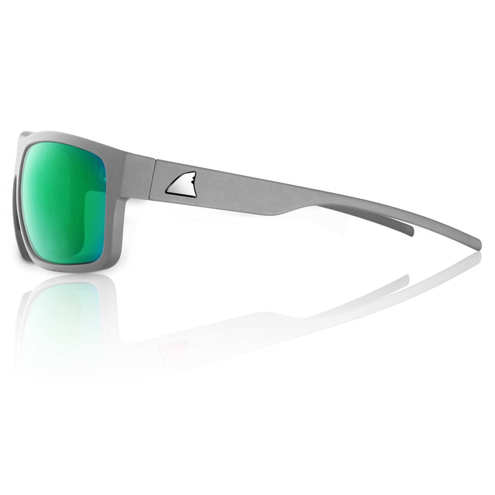RedFin Polarized Big Ship fishing sunglasses with black frame and polarized lenses, showcasing their sleek design and durable build.
