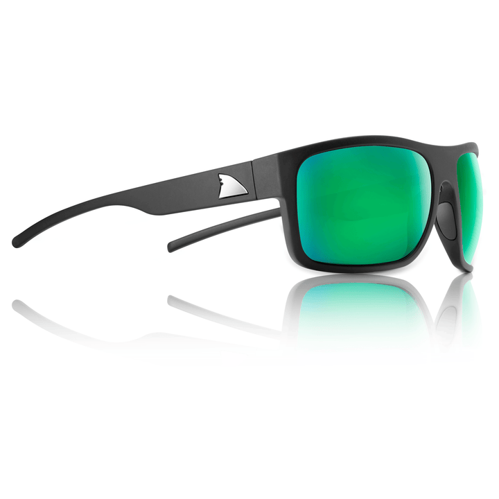 RedFin Polarized Big Ship fishing sunglasses with dark lenses and sturdy frame, designed for outdoor fishing and sun protection.