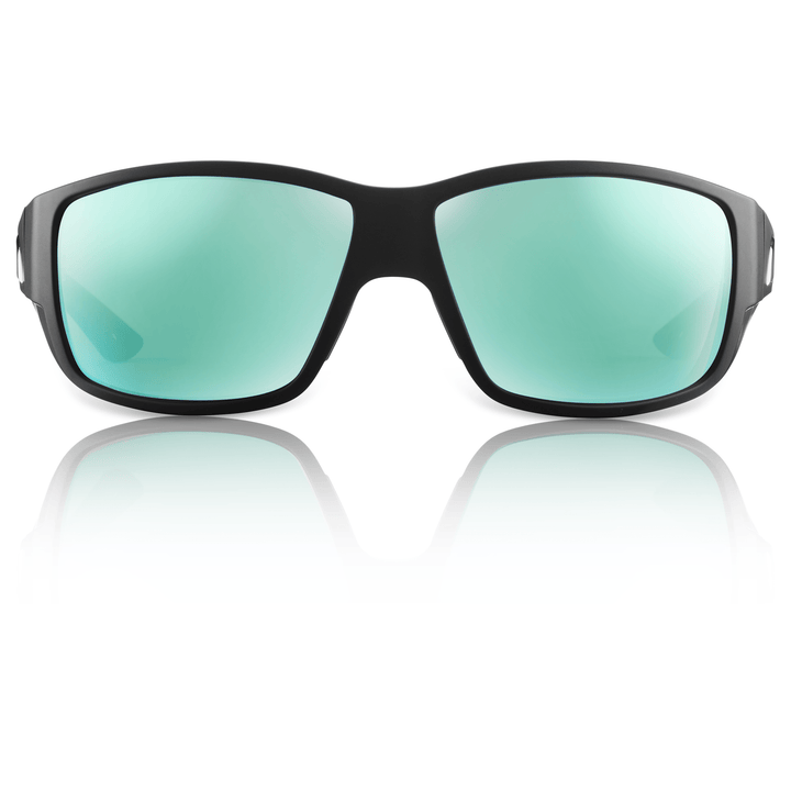 RedFin Polarized Grand Banks XL fishing sunglasses with polarized lenses and sporty frame, designed for outdoor fishing activities.