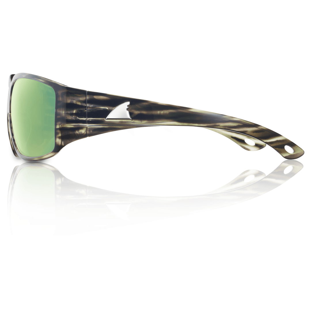 RedFin Polarized Grand Banks XL fishing sunglasses with polarized lenses and durable frame, designed for outdoor fishing activities.