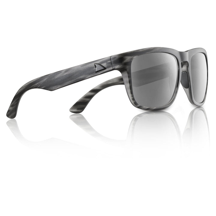 RedFin Polarized Tybee fishing sunglasses with matte honey drift frame and Gulf blue polarized lenses.