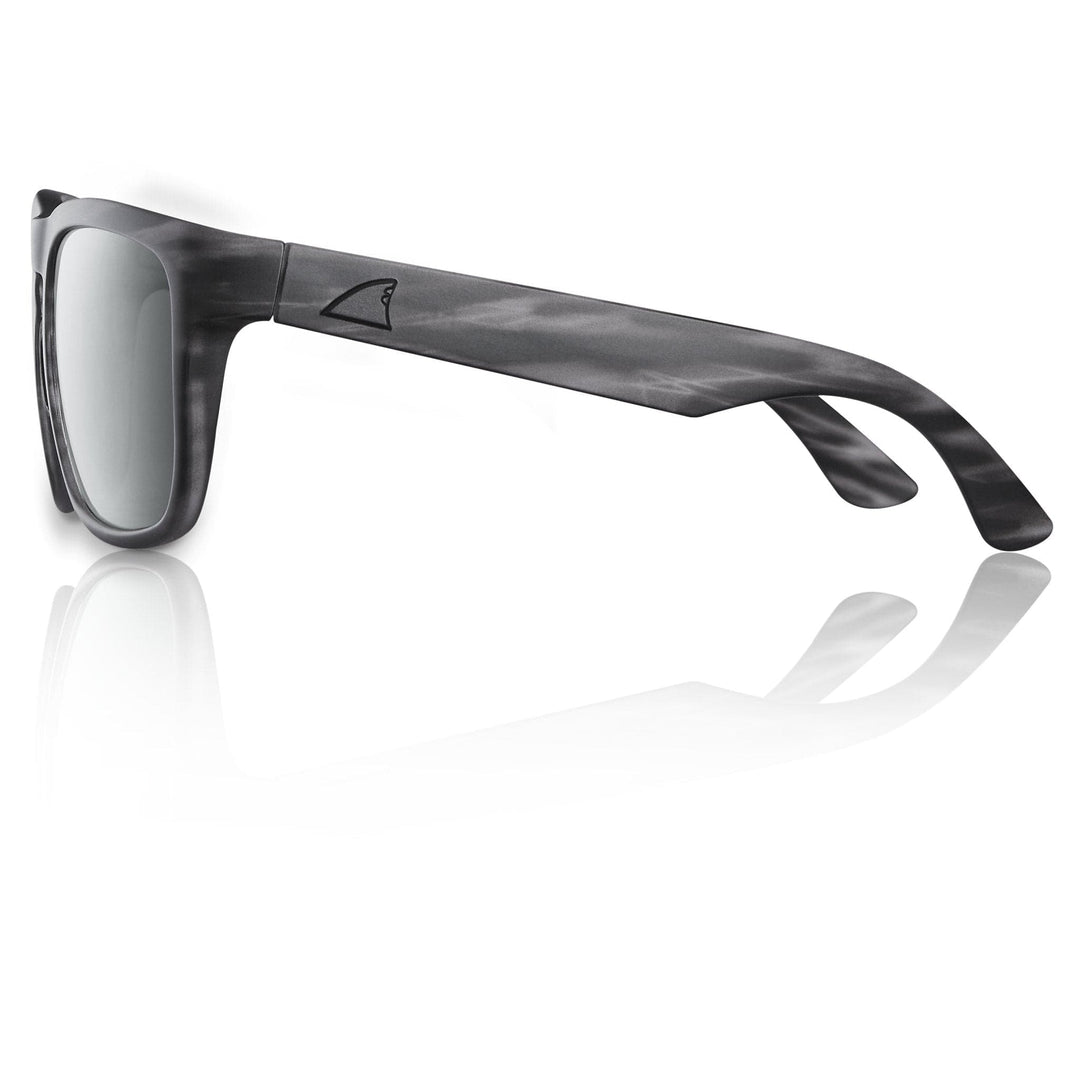 RedFin Polarized Tybee fishing sunglasses with matte honey drift frame and Gulf blue lenses, designed for outdoor fishing.