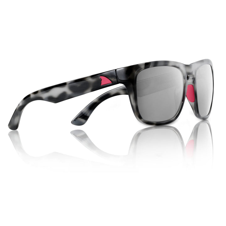 RedFin Polarized Tybee fishing sunglasses with matte honey drift frame and Gulf blue polarized lenses, designed for outdoor fishing.