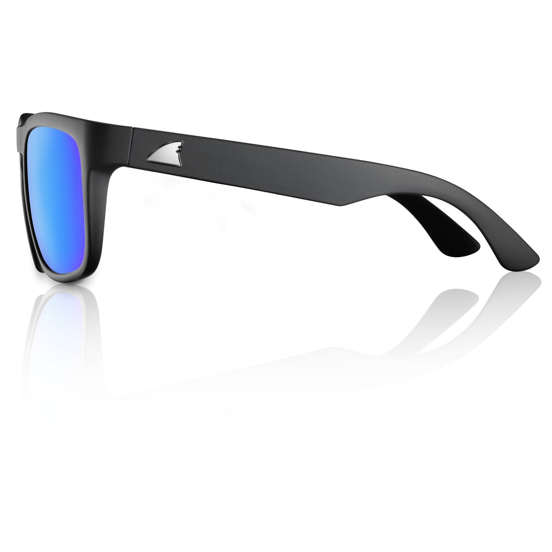RedFin Polarized Tybee fishing sunglasses with matte honey drift frame and Gulf blue polarized lenses for outdoor fishing.