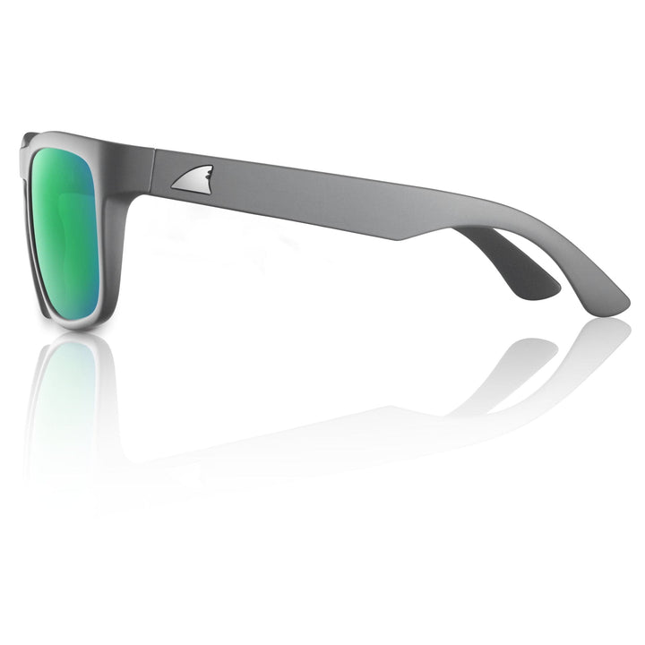 RedFin Polarized Tybee fishing sunglasses with matte honey drift frame and Gulf blue lenses, designed for outdoor fishing adventures.