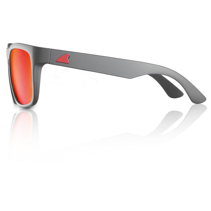 RedFin Polarized Tybee fishing sunglasses with matte honey drift frame and Gulf blue polarized lenses.