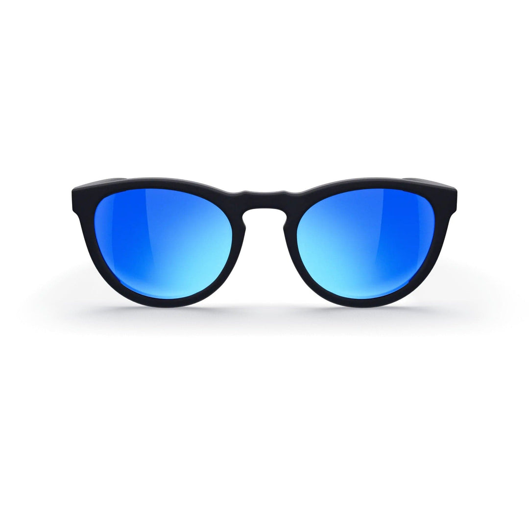 REKS® round polarized sunglasses with rose-amber polycarbonate lenses, featuring a stylish and lightweight round frame.