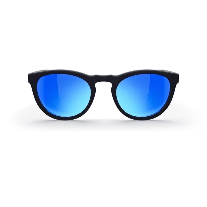REKS® round polarized sunglasses with rose-amber polycarbonate lenses, featuring a stylish and lightweight round frame.