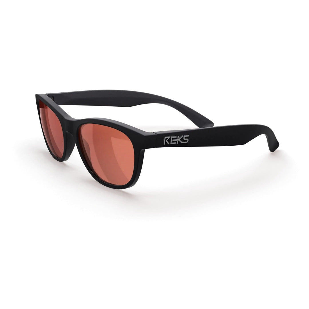 REKS® Seafarer polarized polycarbonate sunglasses with smoke lenses, stylish and protective eyewear for outdoor activities.
