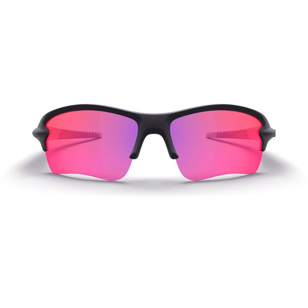 REKS® Sling Blade contrast photochromic sunglasses in black plasma, front view showing sleek design and tinted lenses.