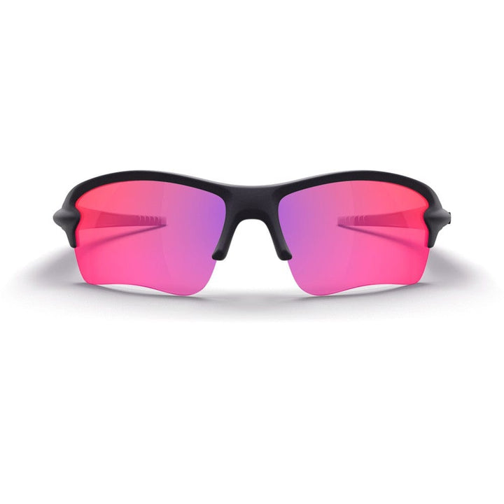 REKS® Sling Blade contrast photochromic sunglasses in black plasma, front view showing sleek design and tinted lenses.