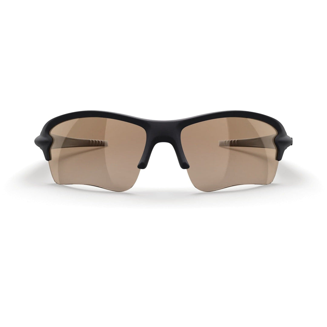 REKS Sling Blade polarized prescription sunglasses with solid smoke polycarbonate lenses, offering stylish eye protection.