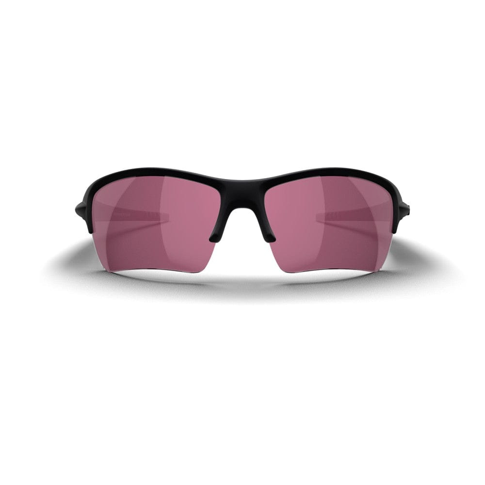 REKS® Sling XM Polarized Sunglasses with black frame and rose-tinted lenses, front view showing sleek design and contrast accents.