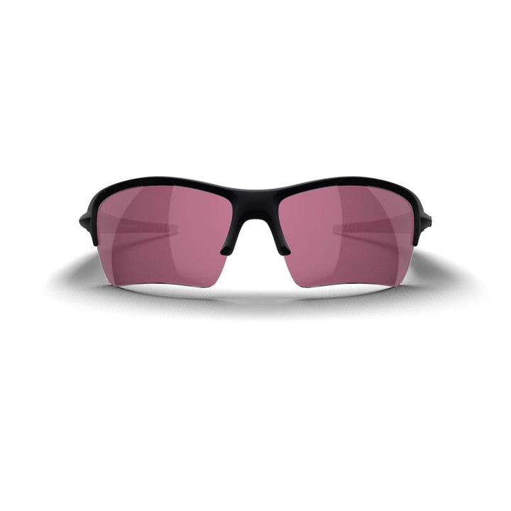 REKS® Sling XM contrast sunglasses with black frame and rose-tinted lenses, front view showcasing stylish design.