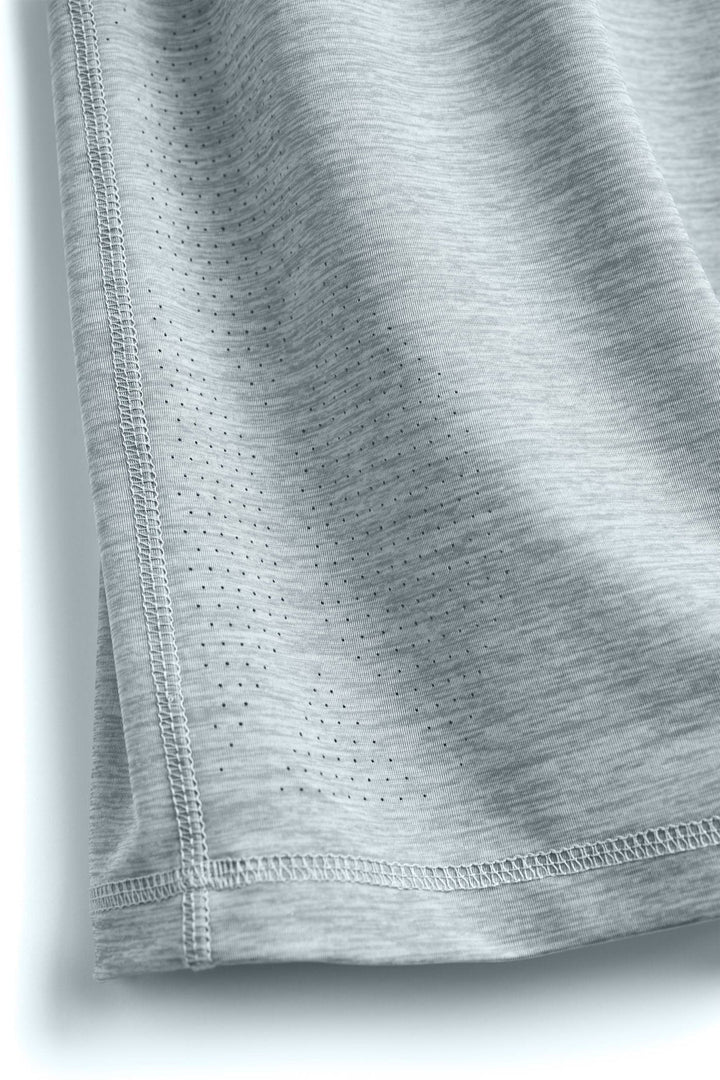 Grey Heather long sleeve active performance shirt by Scalesgear.com featuring lightweight, breathable fabric for workout comfort.