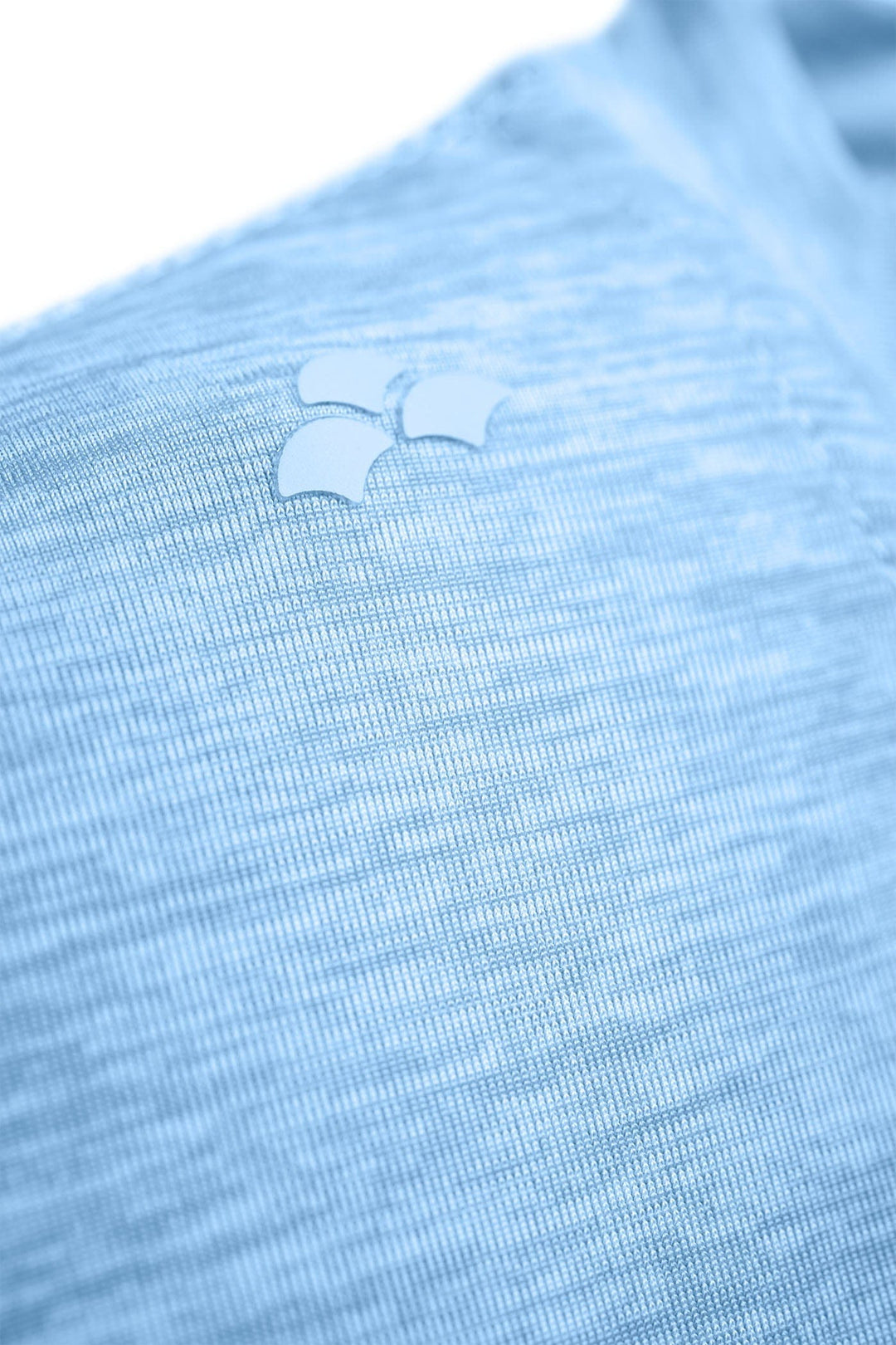 Powder blue long sleeve active performance shirt by Scalesgear.com, with breathable fabric and athletic fit for workouts