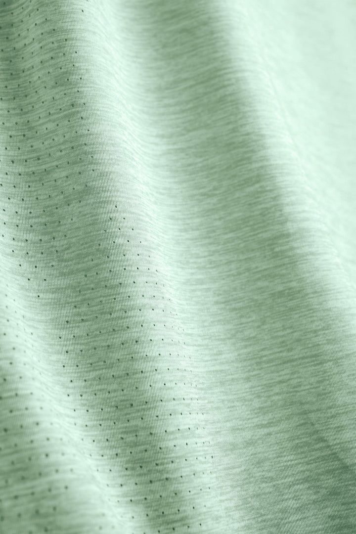 Long sleeve active performance shirt in mangrove heather color by Scalesgear.com, designed for comfort and movement.