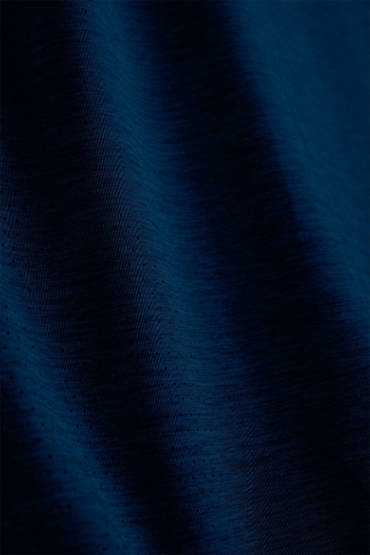 Navy Heather Iconic S/S Active Performance Short Sleeve Tee by Scalesgear.com, lightweight athletic shirt with breathable fabric.