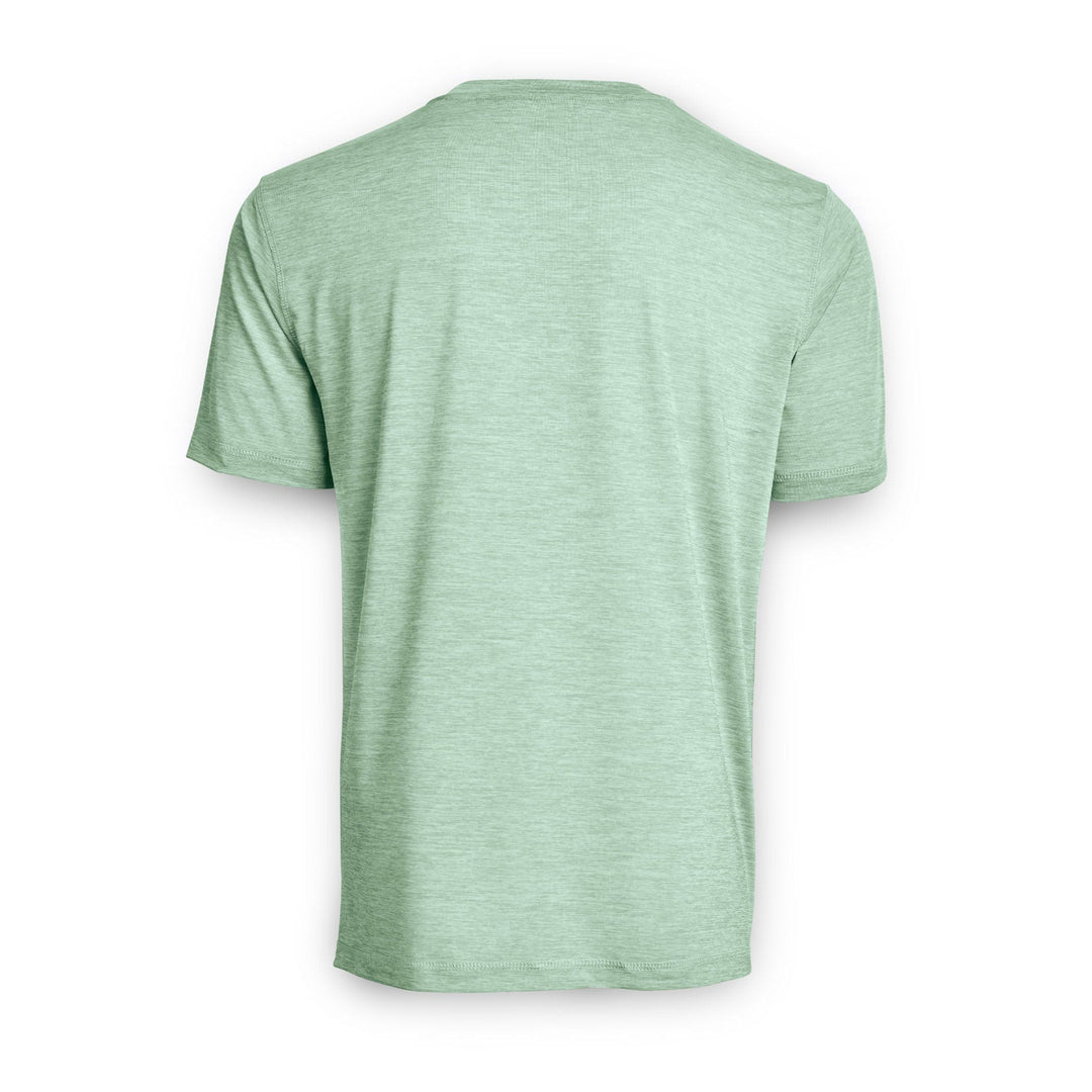 Navy Heather Iconic S/S Active Performance Short Sleeve Tee by Scalesgear.com, lightweight breathable athletic shirt for workout or casual wear