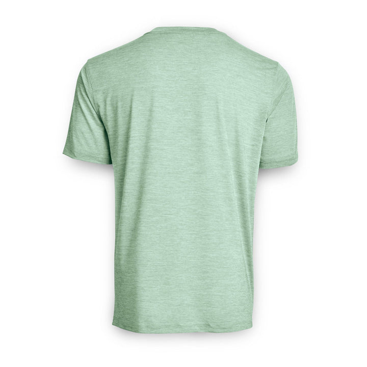 Navy Heather Iconic S/S Active Performance Short Sleeve Tee by Scalesgear.com, lightweight breathable athletic shirt for workout or casual wear