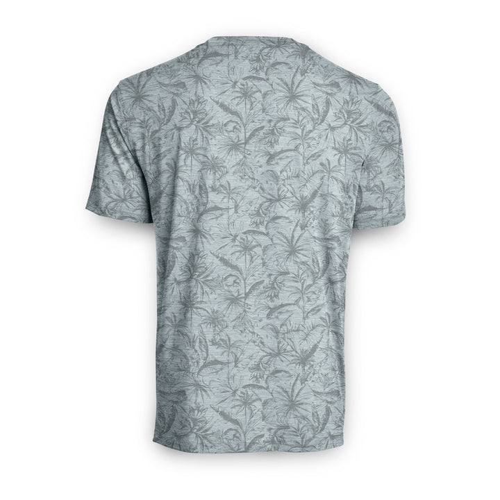 Powder blue heather short sleeve active performance tee by Scalesgear.com featuring loose lines design.
