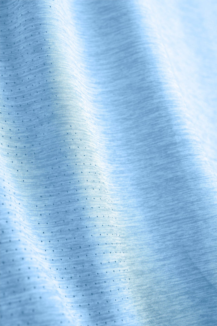 Powder blue Scalesgear active performance short sleeve tee with moisture-wicking fabric and athletic fit, ideal for workouts.