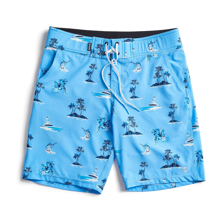 Sporty First Mates Boardshorts by Scalesgear with colorful marine-themed design, quick-dry fabric, and comfortable fit.