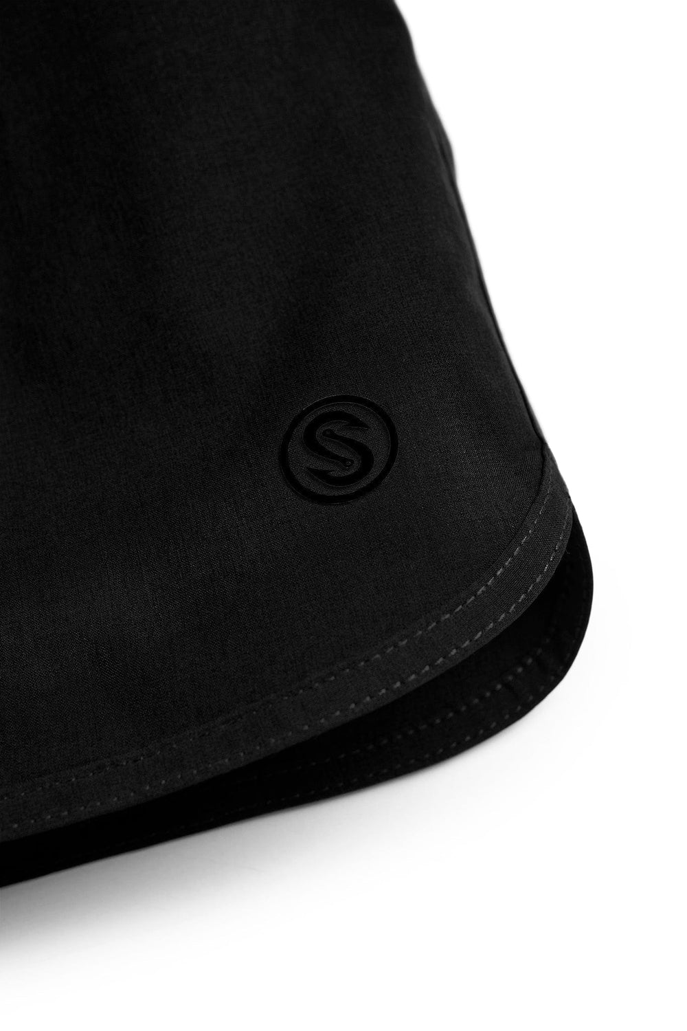 Black Heather Solid Captain Snacks Volleys shorts from Scalesgear.com, casual athletic shorts with a comfortable fit.