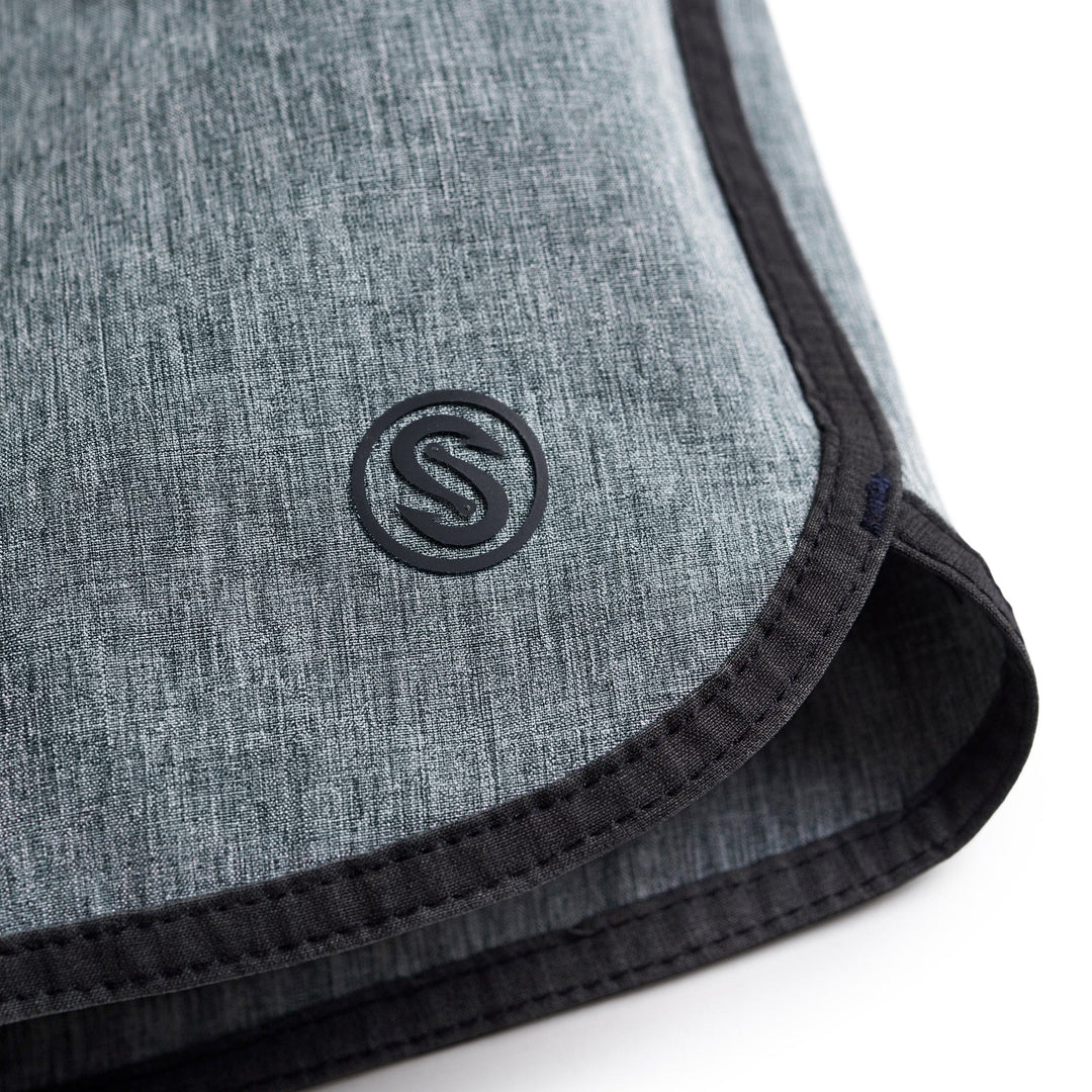 Black Heather Solid Captain Snacks Volleys shorts by Scalesgear.com, showcasing comfortable athletic volleyball shorts with a sporty design.