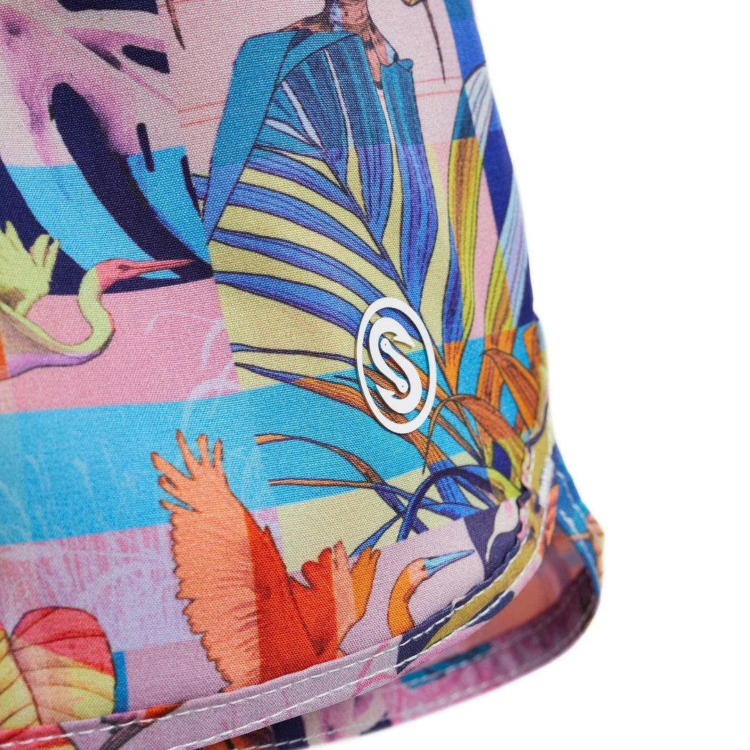 Light pink FLA Living Captain Snacks Volleys shorts by Scalesgear.com, featuring a comfortable fit and casual style.