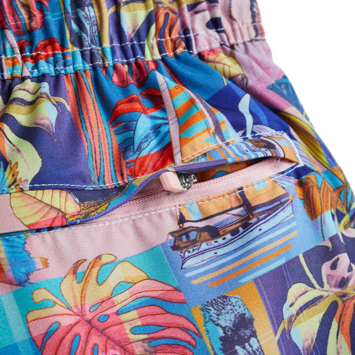 Light pink FLA Living Captain Snacks Volleys shorts from Scalesgear.com, featuring a comfortable fit and sporty design.