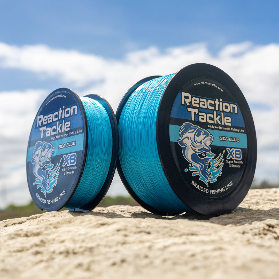 reaction tackle high performance braided fishing line - White 1501500 yds Reaction Tackle X8 Braided Fishing