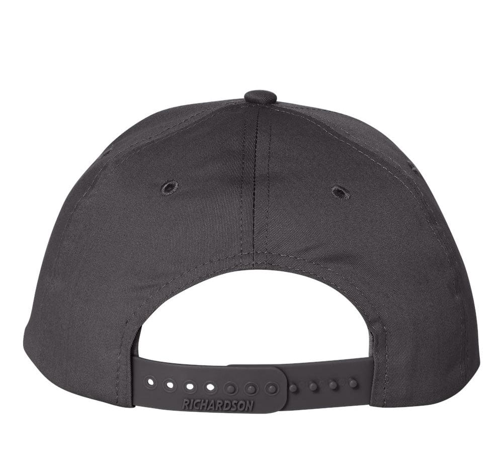 ShredFin gray full back hat with non-mesh back, casual cap featuring a solid gray design and adjustable strap.