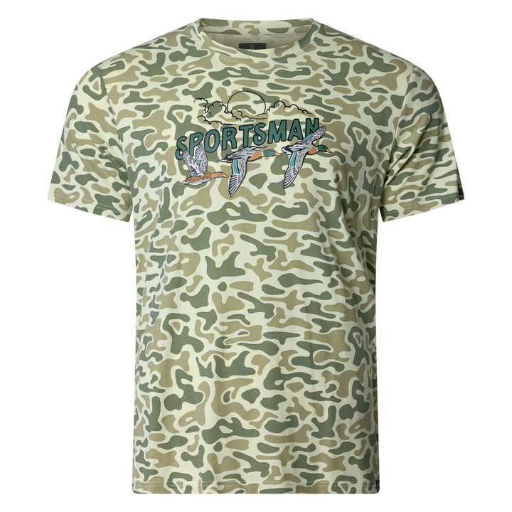 Sportsman Gear Pursuit bamboo pocket performance T-shirt in small and large sizes, made from eco-friendly bamboo fabric.