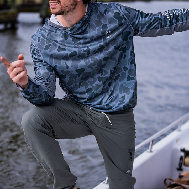 Reaper Lightweight Performance Pants for men, hot weather fishing pants in stone color, by Sportsman Gear.