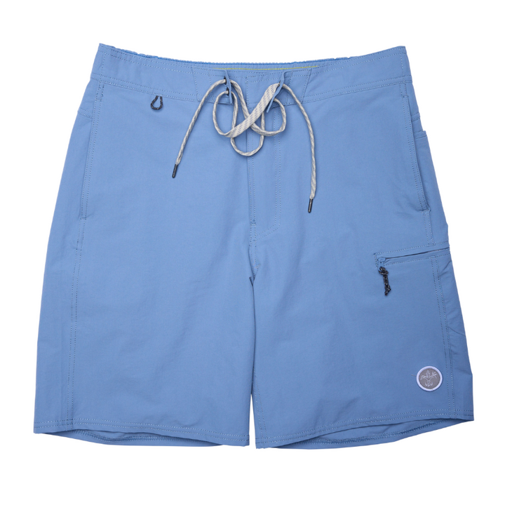 Men's Jetty Fishing Shorts by Sportsman Gear, 7-inch board shorts with a quick-dry fabric, suitable for fishing and outdoor activities.