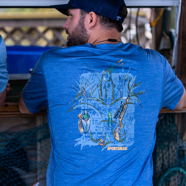Sportsman Gear Cool T short sleeve performance fishing shirt with lightweight fabric and moisture-wicking design, ideal for anglers.