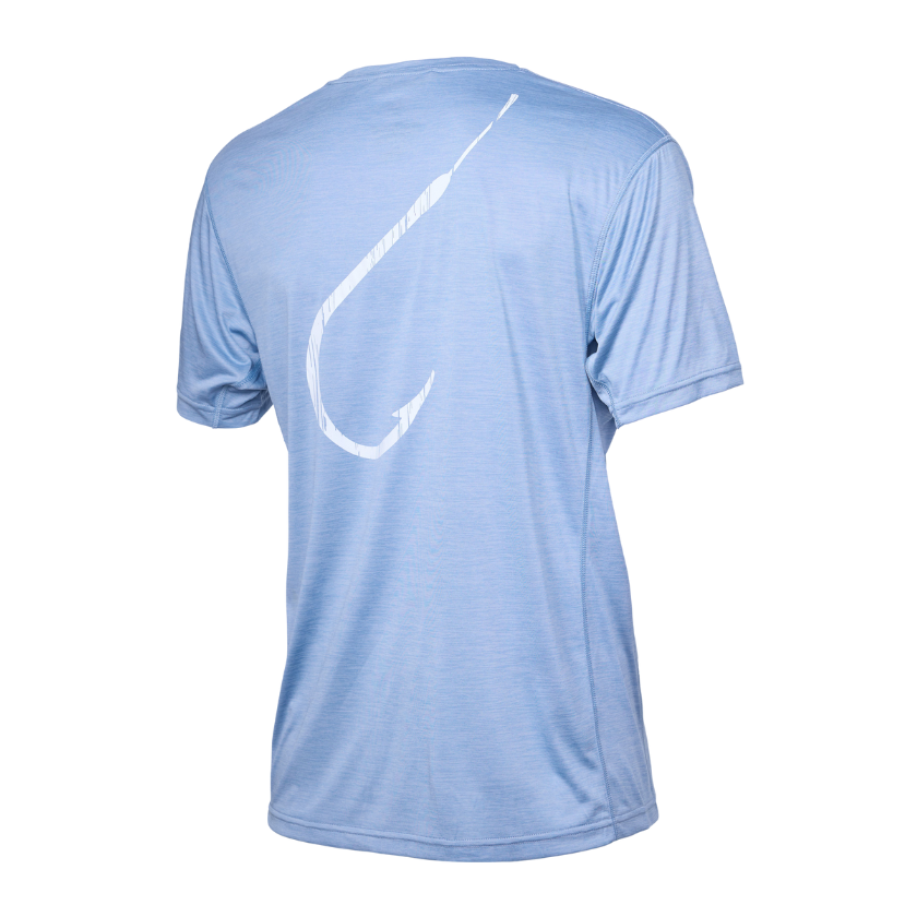 Steel Hook cool T short sleeve performance fishing shirt by Sportsman Gear, lightweight and breathable for outdoor fishing activities.
