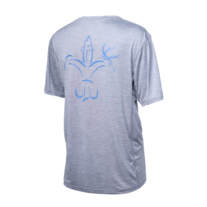 Steel Hook Cool T short sleeve performance fishing shirt by Sportsman Gear, lightweight with moisture-wicking fabric, ideal for fishing.