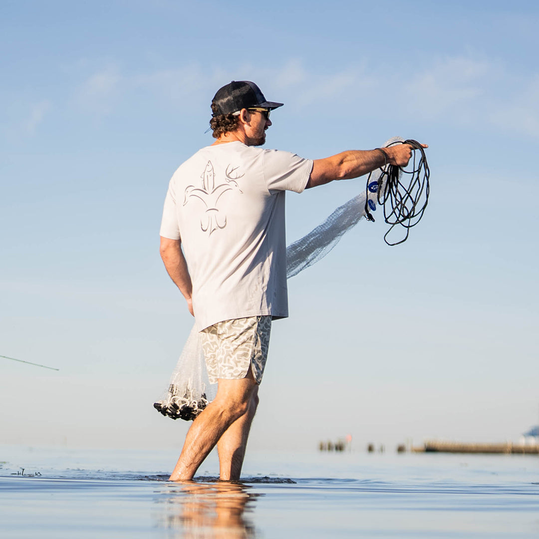 Sportsman Gear Bamboo Pocket T-Shirt, small size, lightweight and breathable performance T-shirt with front pocket.
