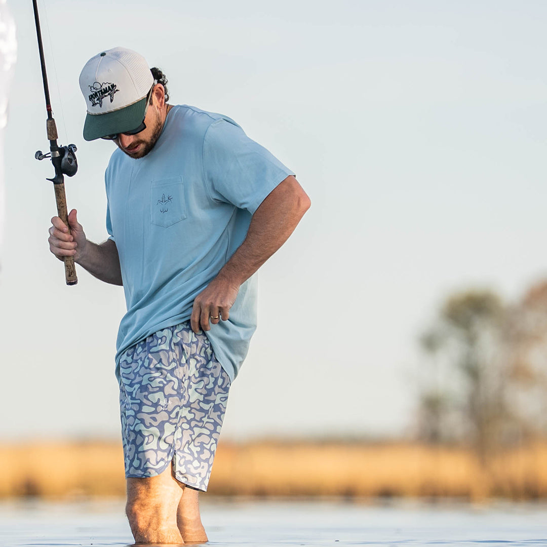 Small Sportsman Gear bamboo pocket T-shirt featuring a comfortable fit and stylish design, ideal for active wear and casual outfits.
